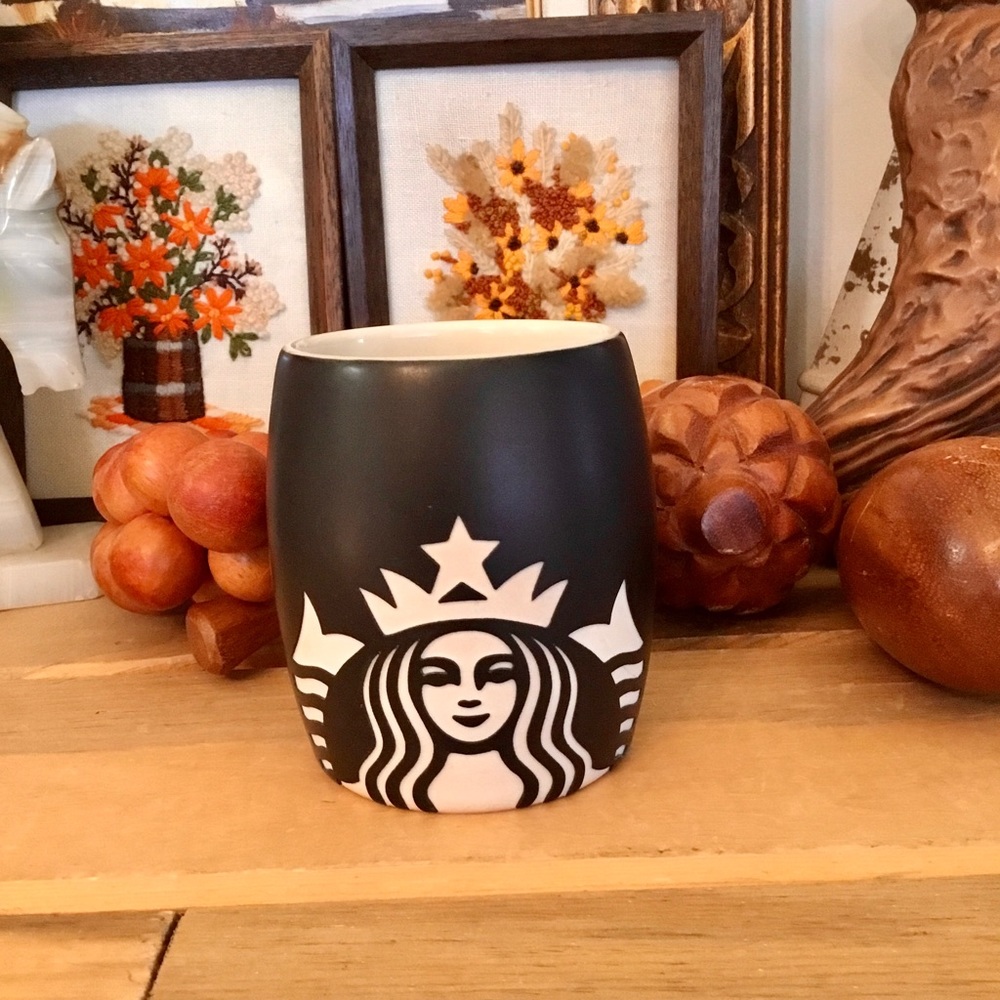 2011 Black Glazed 3D Print Starbucks Mug